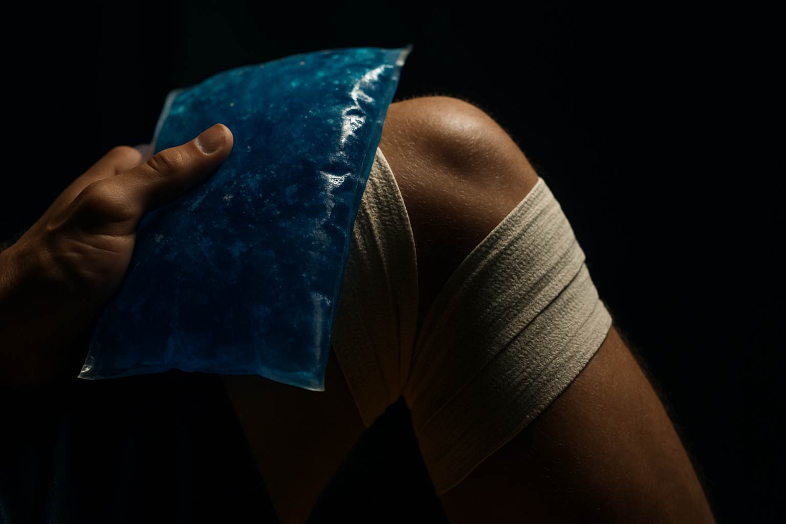 Die Eistherapie in der akuten Phase einer Verletzung